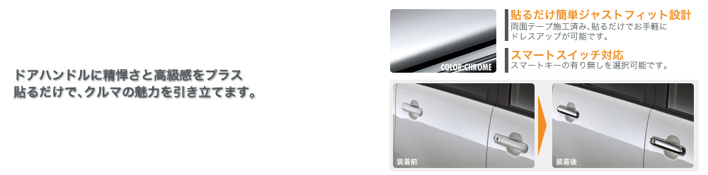 Silk Blaze【シルクブレイズ】- ドアハンドルクロームカバー