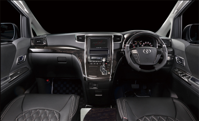 アルファード10 系ウッドパネルシルクブレイズ黄木目SilkBlaze